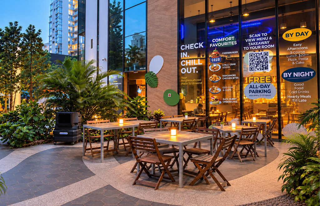 Stevens Family dining at Grub Bishan Park Singapore